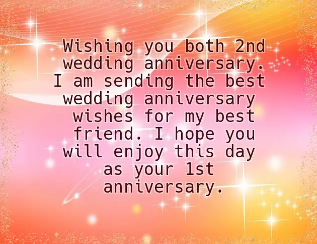 Best Friend Marriage Anniversary Wishes