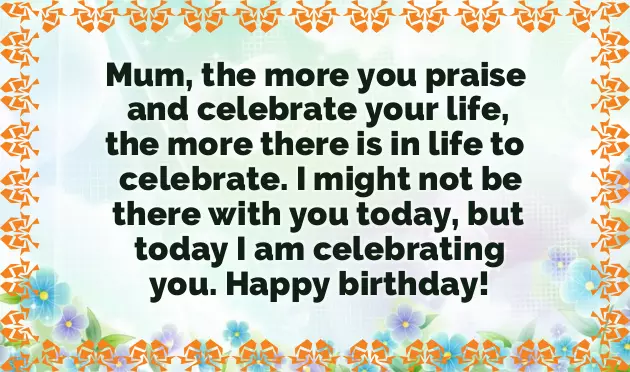 Birthday Wishes For Mothers Birthday