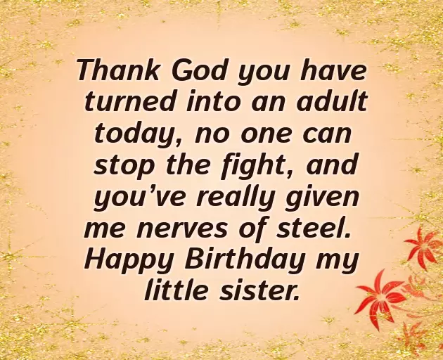 Happy Birthday Little Sister Funny Quotes Happy Birthday Little Sister Funny Quotes