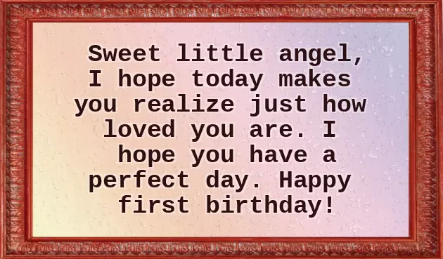 Birthday Wishes 1 Year Baby Girl