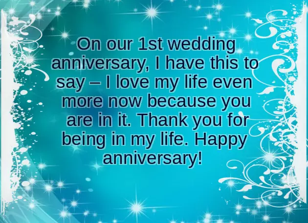 1St Marriage Anniversary Status 1St Marriage Anniversary Status