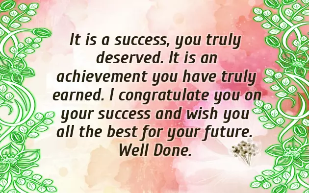 Congratulations To My Sister On Her Success