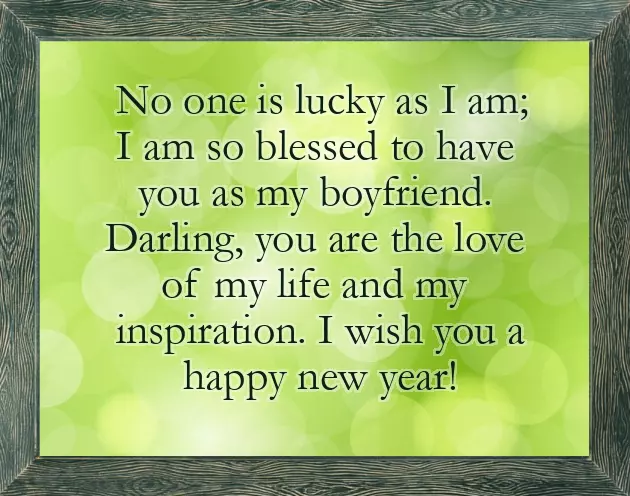 New Year Wishes For My Boyfriend