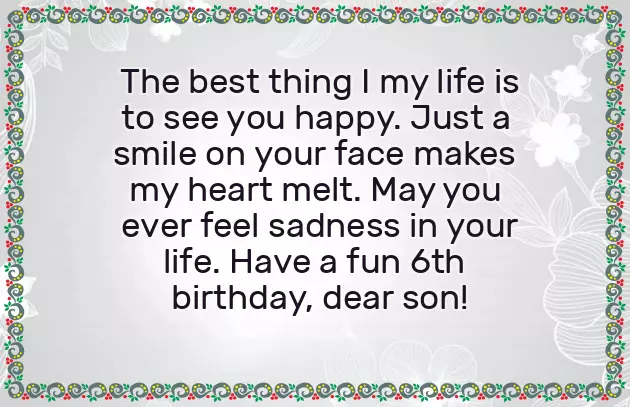 Birthday Wishes For 6 Year Old Nephew