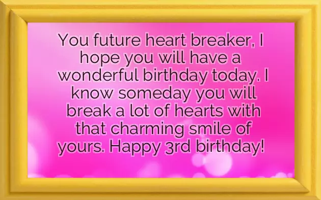 Birthday Wishes For Three Year Old Baby Girl Birthday Wishes For Three Year Old Baby Girl