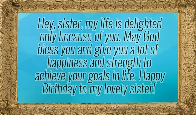 Happy Birthday Lovely Sister Wishes