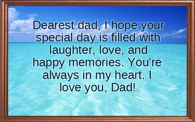 Fathers Day Message From Son To Dad