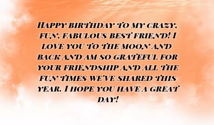 Best Wishes For Female Bestie