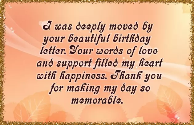 Thank You For Your Warm Wishes And Greetings