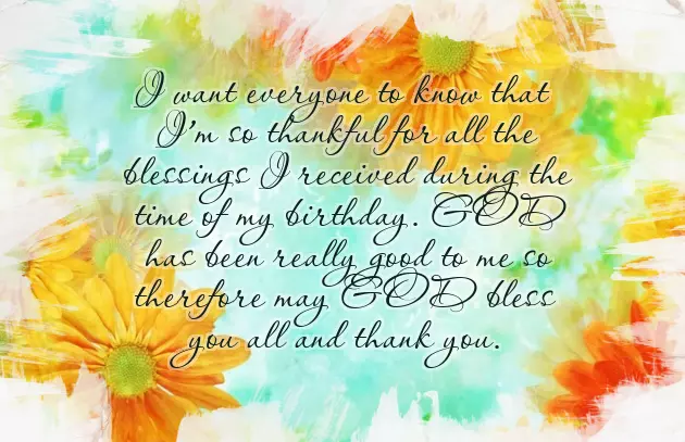 Saying Thank You For Birthday Wishes