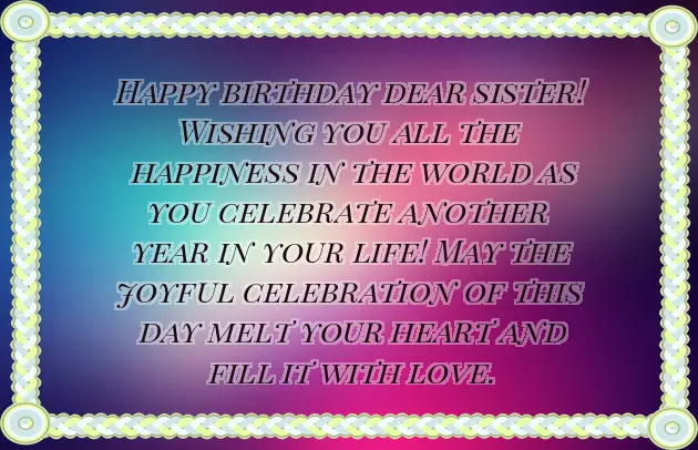 Happiest Birthday Sister Quotes