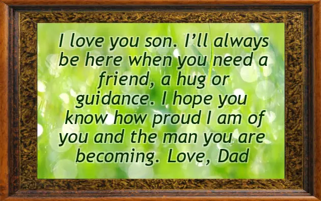 Fathers Day Message For My Son