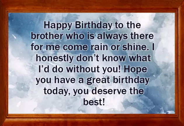 Happy Birthday Quotes For Younger Brother