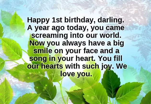 First Year Baby Birthday Wishes First Year Baby Birthday Wishes