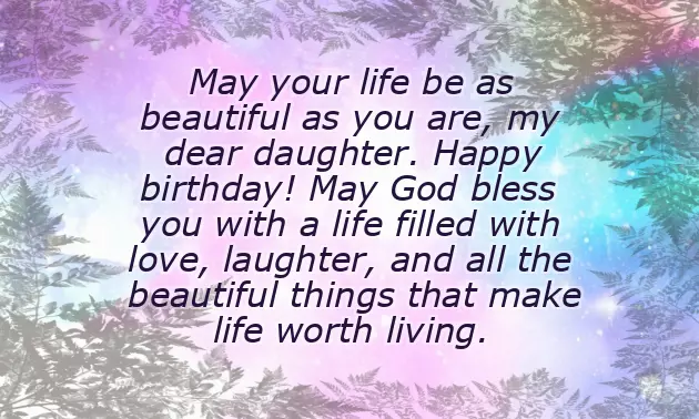 Happy Birthday To My Cute Daughter