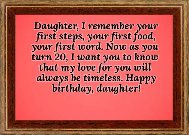 Happy Birthday Wishes For 20 Years Girl