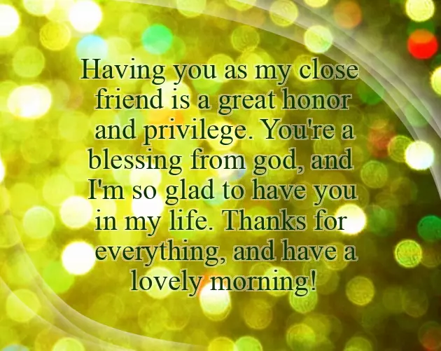 Good Morning To Special Friend