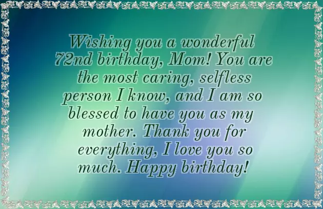 Happy 72Nd Birthday Mom Happy 72Nd Birthday Mom