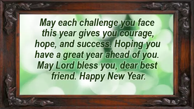 New Year Wishes To Bestie