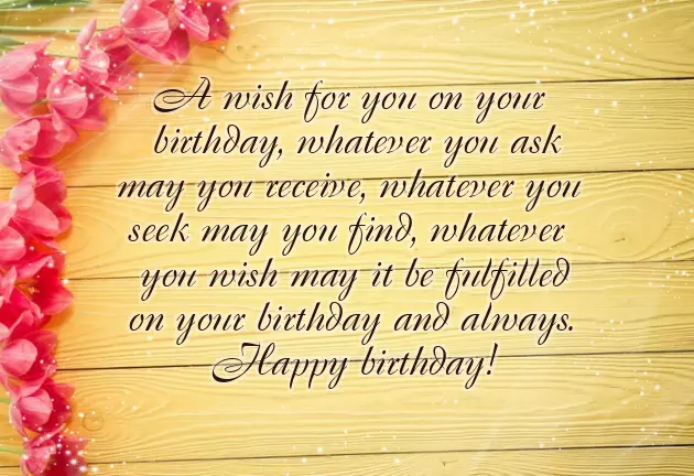 Happy Birthday Wishes Simple Text
