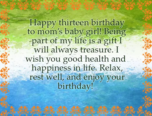 Happy 13Th Birthday My Daughter Happy 13Th Birthday My Daughter