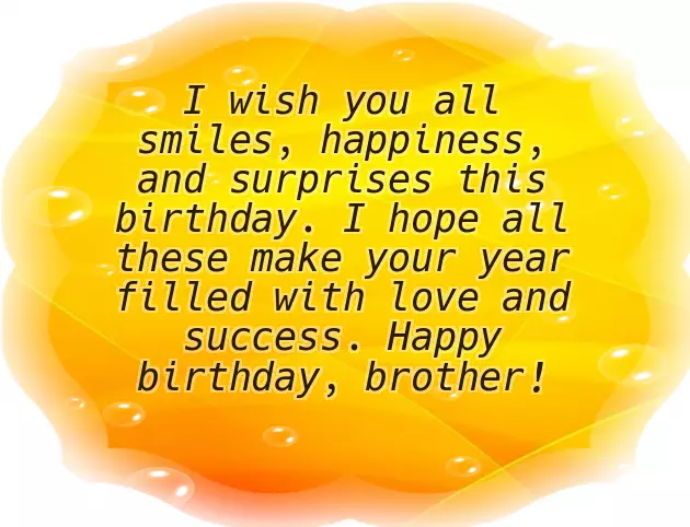 Birthday Wishes For Small Brother