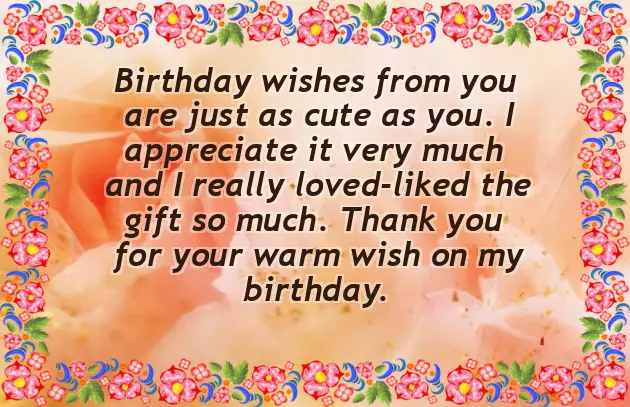 A Message Of Thanks For Birthday Wishes A Message Of Thanks For Birthday Wishes