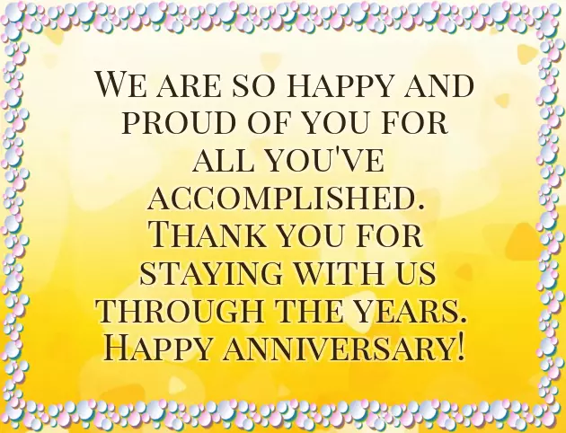 Congratulations On 10 Years In Business