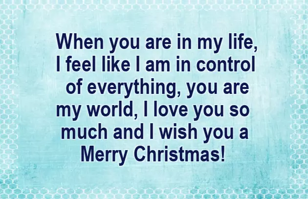 Merry Christmas To Girlfriend Message