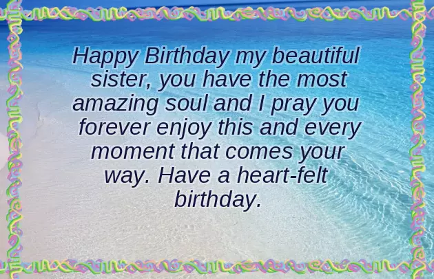 Happy Birthday Sister From Brother