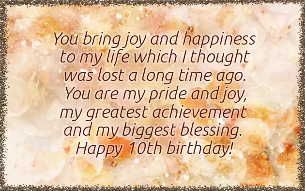 Birthday Quotes For 10 Year Old Boy