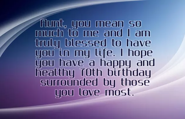 Happy 70Th Birthday Auntie