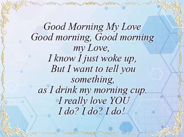 Good Morning Poems For Boyfriend