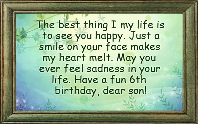 Birthday Wishes For 6 Year Old Grandson