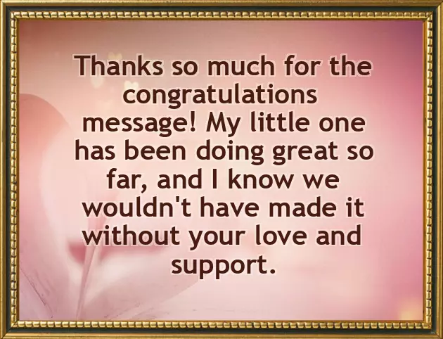 Congrats For The Baby Born