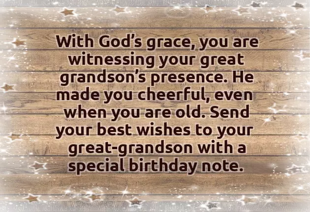 Grandparents Wishes For Grandson