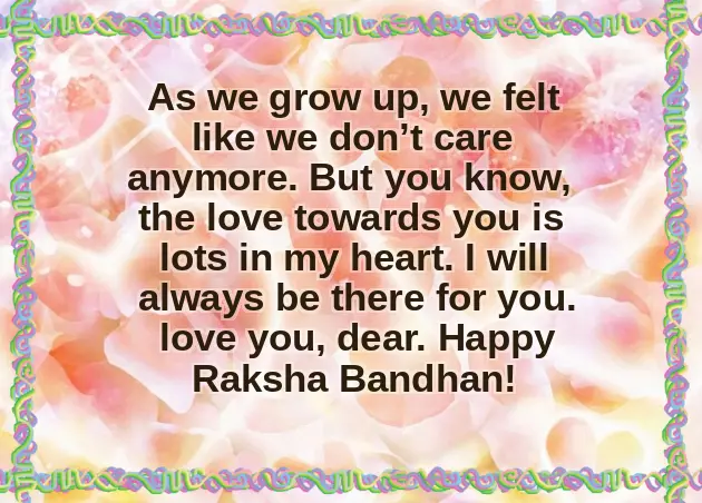 Happy Raksha Bandhan Little Brother