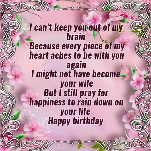 Poem For Ex Boyfriend