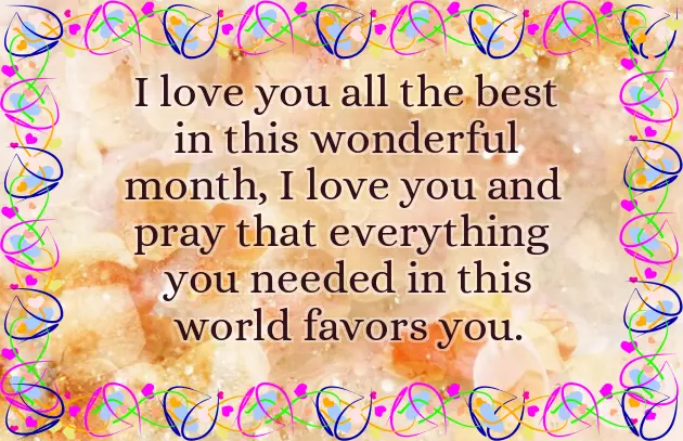 Happy New Month To Your Love