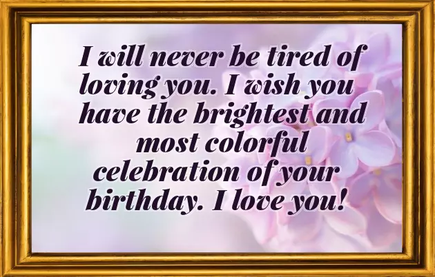 For Lover Birthday Wishes