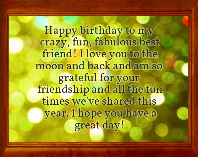 Best Words For Best Friend Birthday