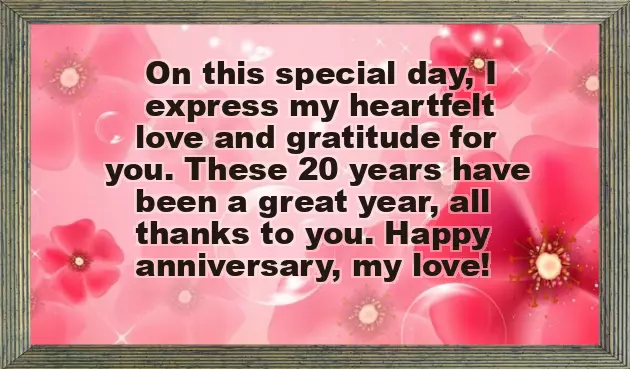Happy 20Th Wedding Anniversary