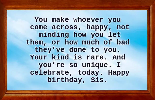 Elder Sister Like Mother Birthday Wishes