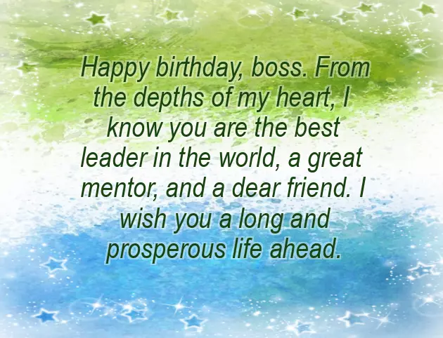 Happy Birthday Text For Boss
