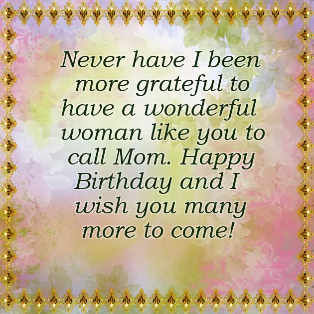 Caption On Mother Birthday