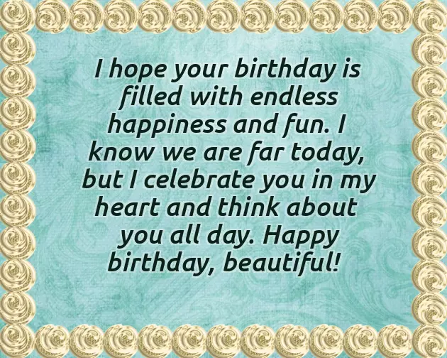 Birthday Wishes For Girlfriend Sad