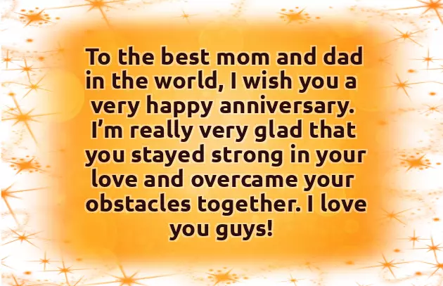Funny Anniversary Wishes To Parents