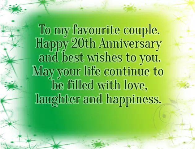Happy 20Th Anniversary Wishes Happy 20Th Anniversary Wishes