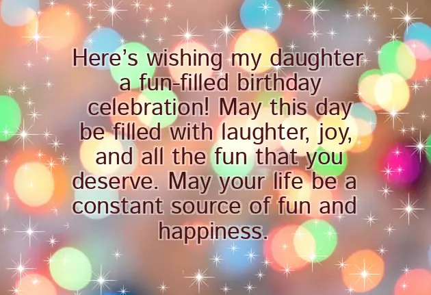 Happy Birthday To My Cute Daughter