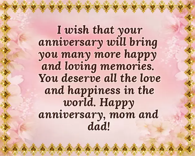 Happy Anniversary To Best Parents